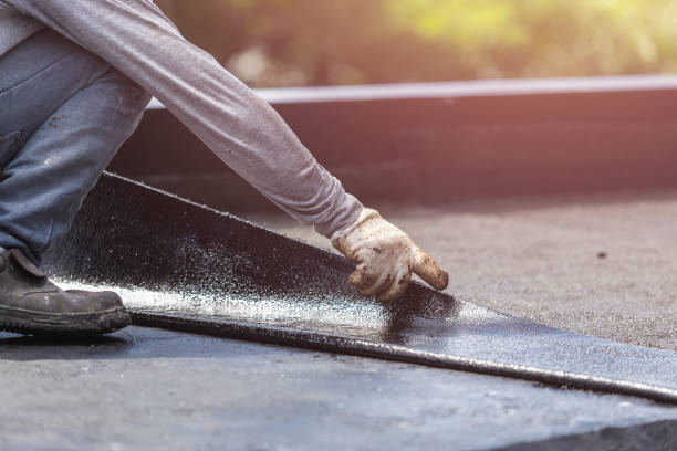 Professional Basement Waterproofing technician working in Ridley Park, PA